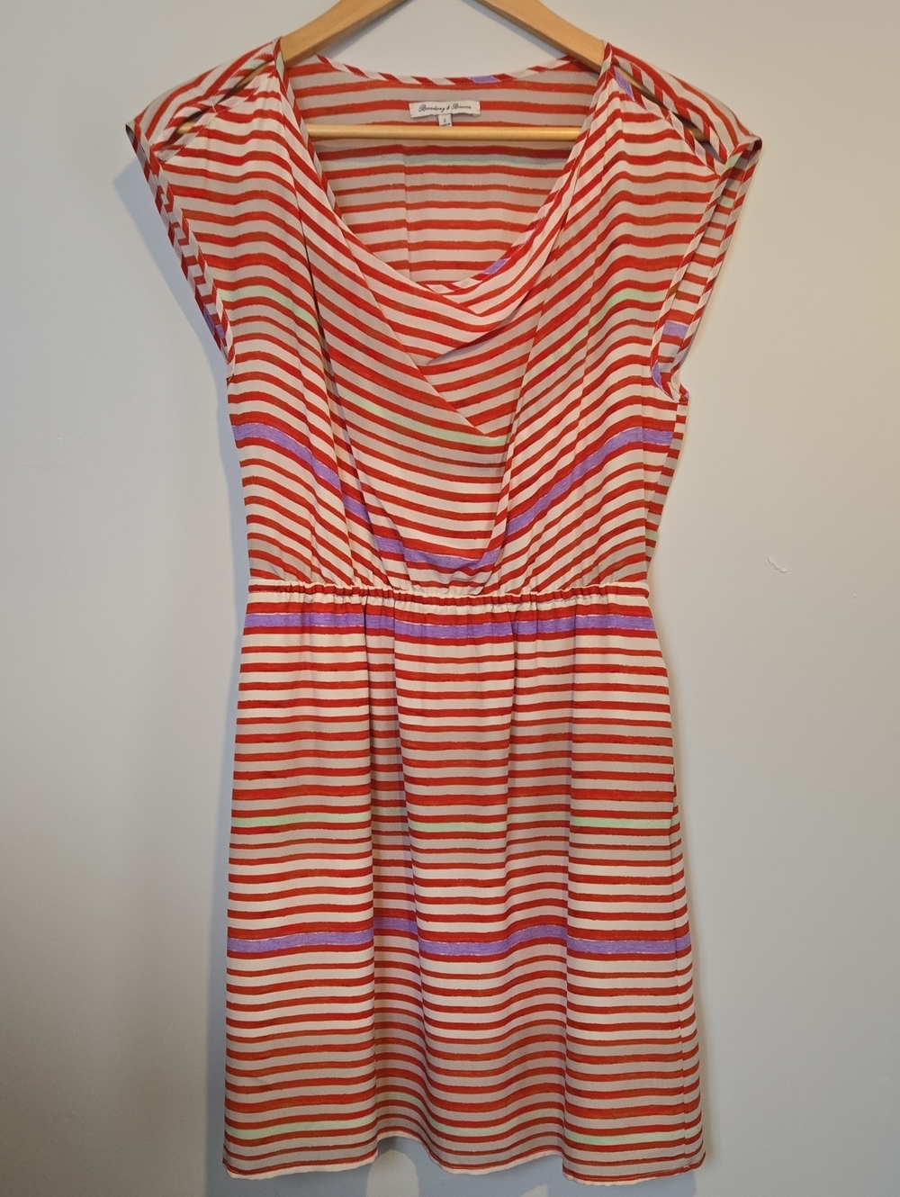 EUC Cap-Sleeve Mini Dress 100% Silk